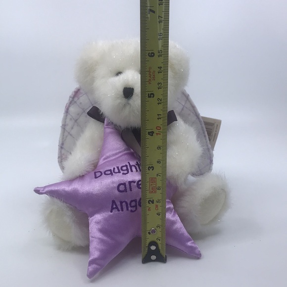 Boyds Bear Plush Head Bean Collection Daughters Are Angels Angel B Loved - Picture 4 of 6